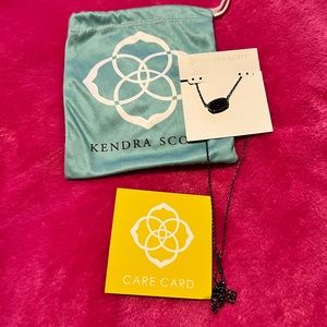 Kendra Scott Black Drusy Necklace